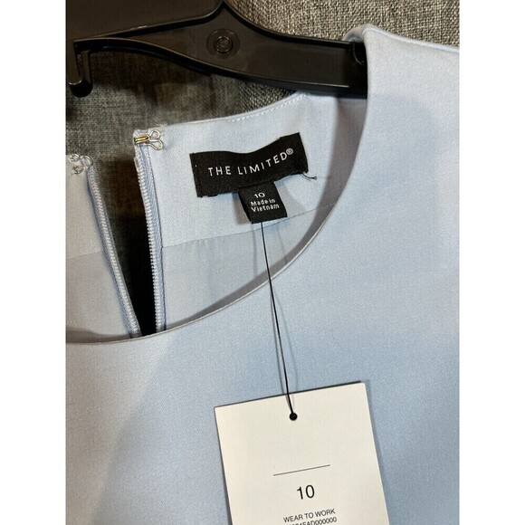 New THE LIMITED blue sheath Dress size 10 office siren Corpcore boardroom - Picture 3 of 5